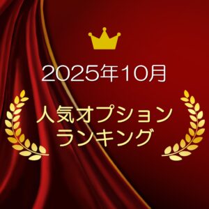 2025年10月最新！　人気オプションランキング